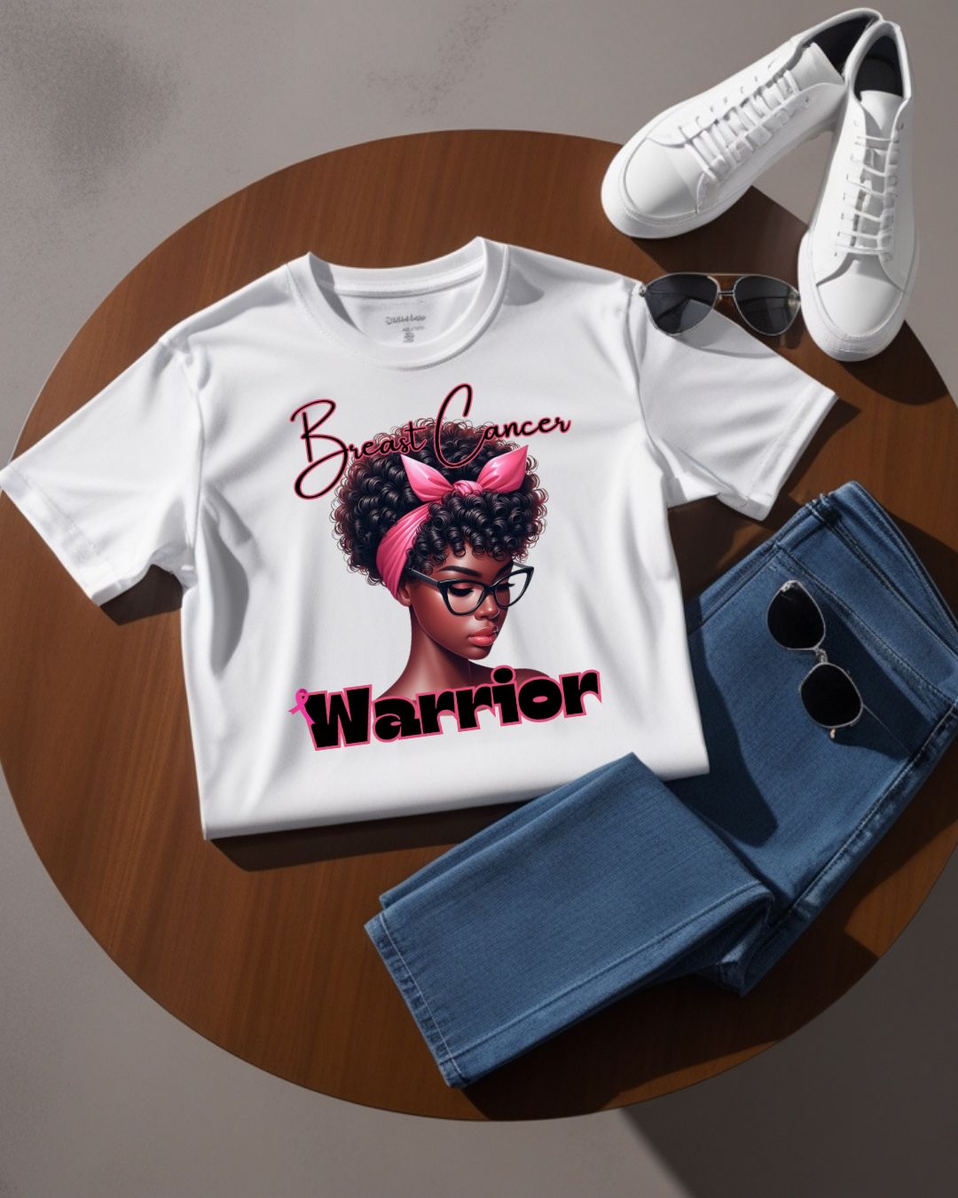 Pink Warrior Breast Cancer Unisex Heavy Cotton Tee, Awareness Shirt, Gift for Survivors, Support Merchandise, Inspirational Apparel