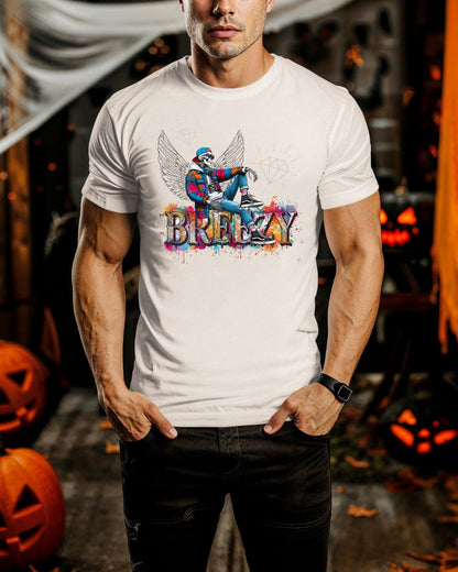 Breezy Skater Tee - Trendy Unisex Cotton T-Shirt, Casual Wear, Street Style, Gift for Skateboarders, Fun Summer Fashion