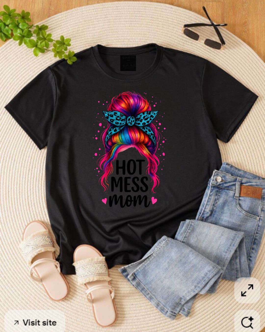Hot Mess Mom Unisex Heavy Cotton Tee, Funny Mom Shirt, Gift for Mothers Day, Parody T-Shirt, Casual Wear, Trendy Graphic Tee