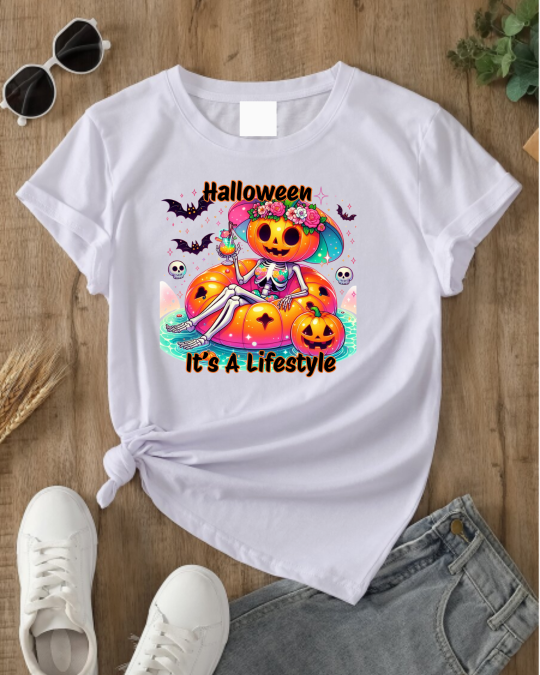 Halloween Lifestyle Unisex Heavy Cotton Tee, Spooky T-Shirt, Halloween Apparel, Festive Gift, Seasonal Wear