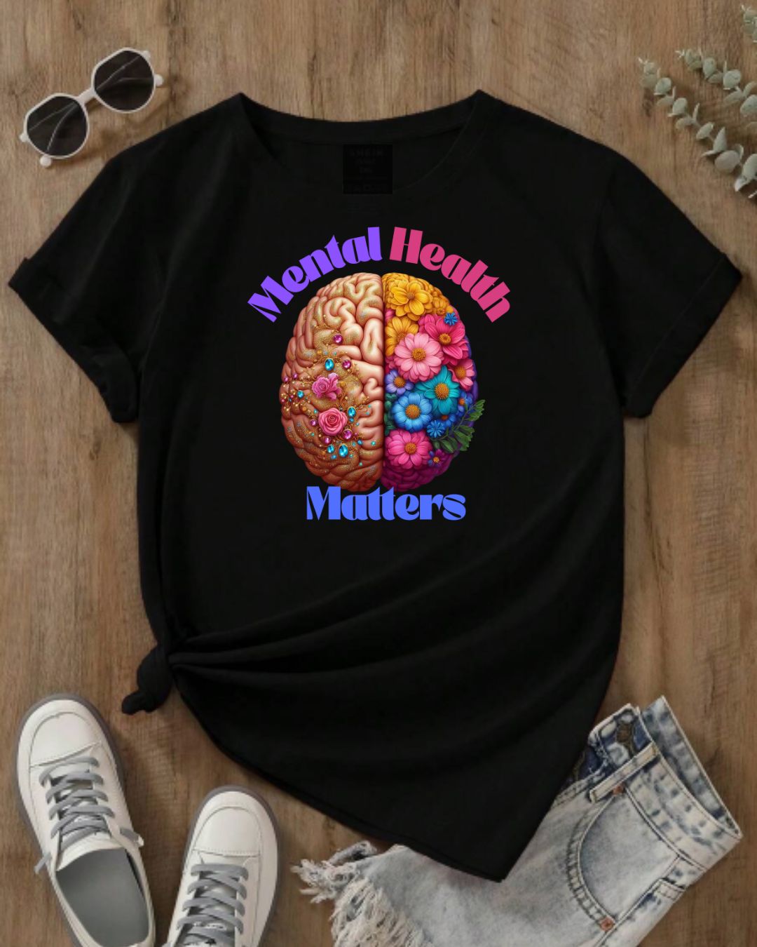 Mental Health Matters Tee, Unisex Cotton Shirt for Awareness, Gift for Self-Care, Casual Wear, Comfortable Everyday Style