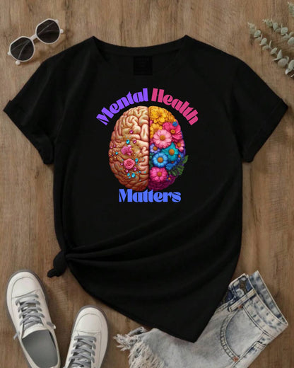 Mental Health Matters Tee, Unisex Cotton Shirt for Awareness, Gift for Self-Care, Casual Wear, Comfortable Everyday Style