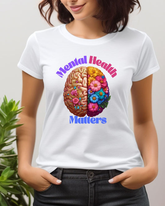 Mental Health Matters Tee, Unisex Cotton Shirt for Awareness, Gift for Self-Care, Casual Wear, Comfortable Everyday Style