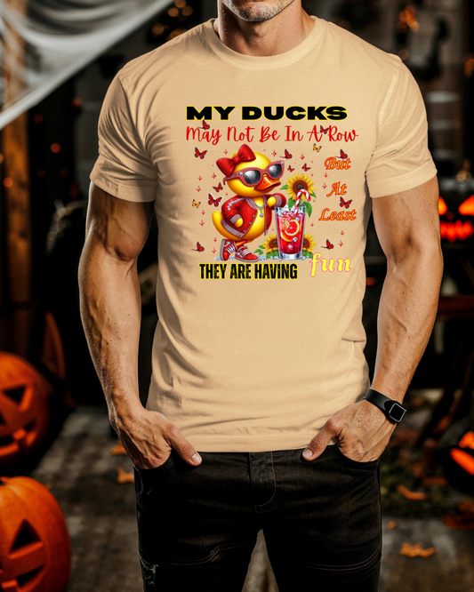 Fun Ducks Graphic Tee - Oversized Tee for Summer Vibes, Gift for Duck Lovers, Beach Days, Casual Wear, Unique Gift Idea